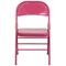 Emma and Oliver 4 Pack Colorful Metal Folding Chair Teen and Event Seating